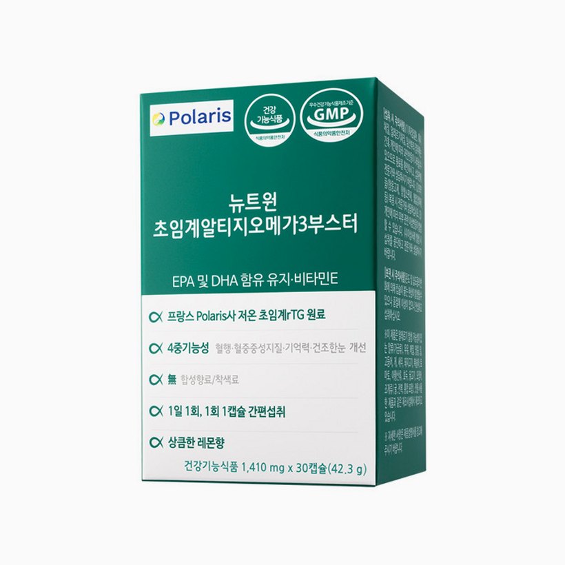 뉴트원 초임계 알티지 오메가3 부스터 30캡슐, 1개