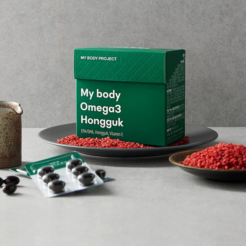 내몸에 홍국메가 영양제 콜레스테롤 HDL LDL 낮추는 홍국+오메가3 60캡슐, 1개