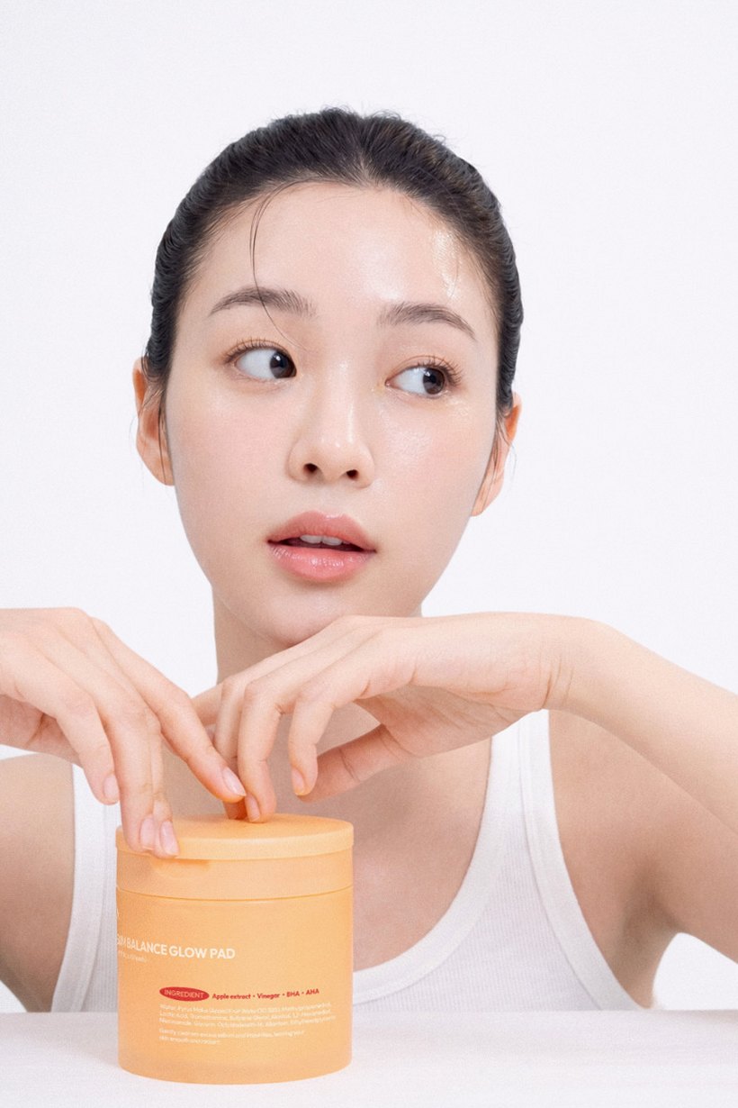 [요철제로 필링패드] 글로우 토너 패드 지우개 좁쌀 피지 모공 각질 아하 바하
